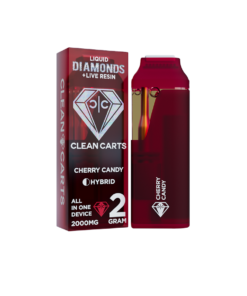 Cherry Candy, Clean Carts, Clear Carts 2g, New Clean Carts, Clean Carts Disposable
