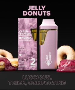 Jelly Donuts Clean Carts Disposable (sativa), Clean Carts Disposable, Clean Carts Review, Clean Carts 2g,Clean Carts Official Website