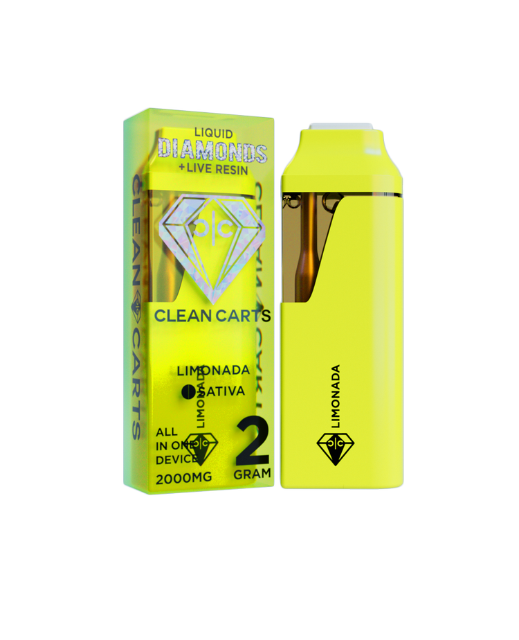 Limonada Clean Cart, Clean Carts For Sale, Clean Carts 2g Disposable, Clean Carts Diamonds 2g, Cleancarts