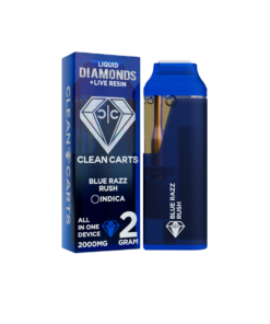 Blue Razz Rush,Clean Cart, Clean Carts Diamonds 2g, Clean Carts Disposable Review,Cleancart